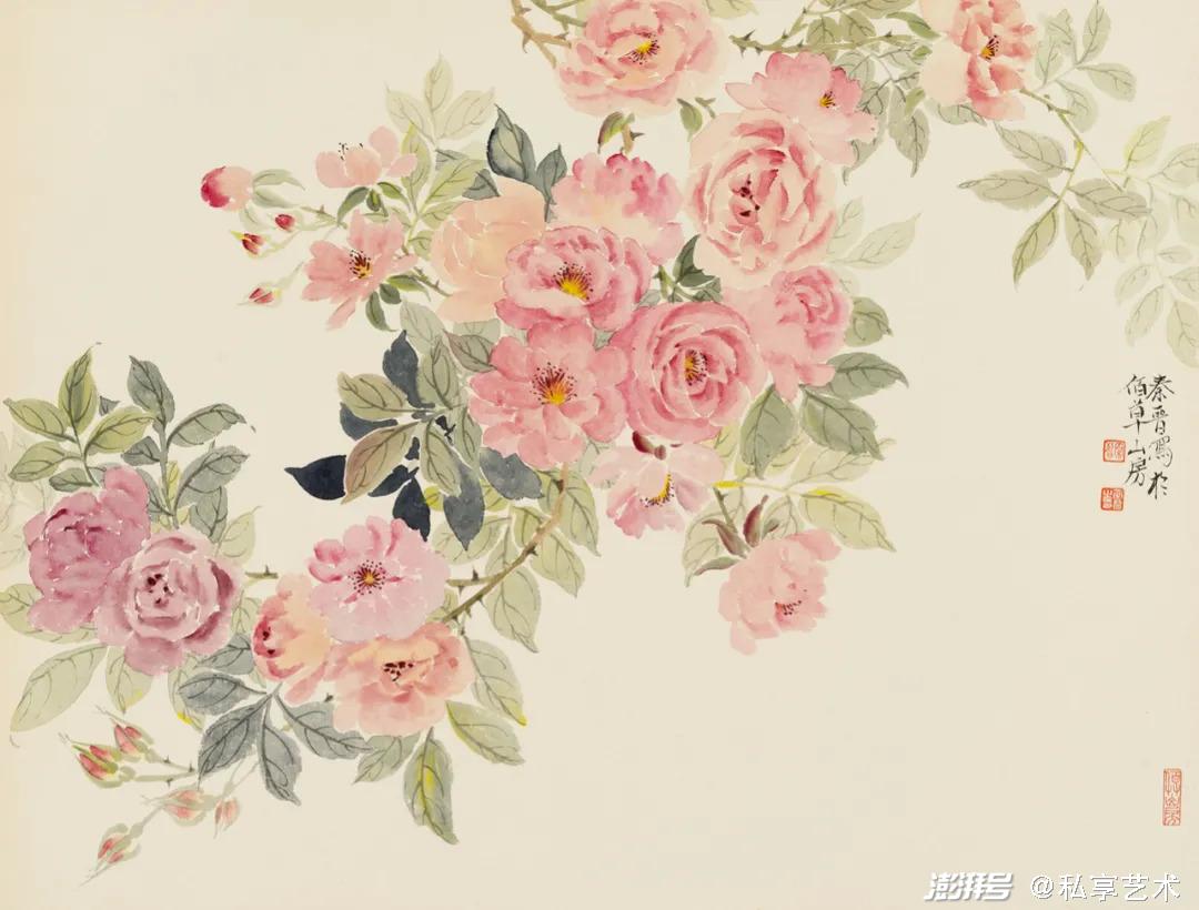 蔷薇花香浓烈,花气如酒,持续时间久.